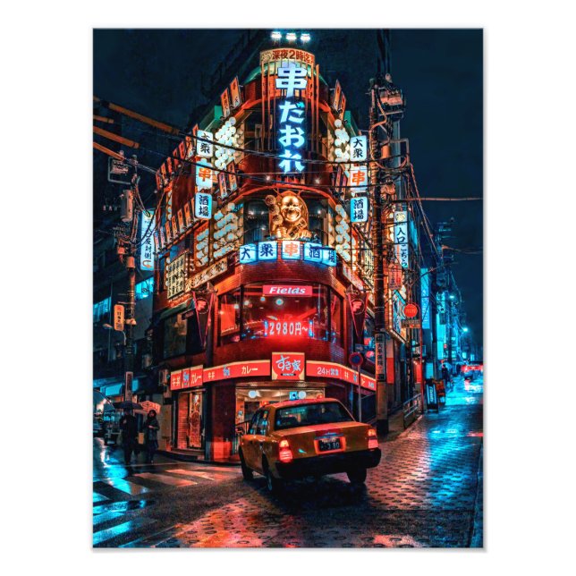 渋谷の居酒屋とタクシーMサイズ  FOTOTRYCK (Framsidan)