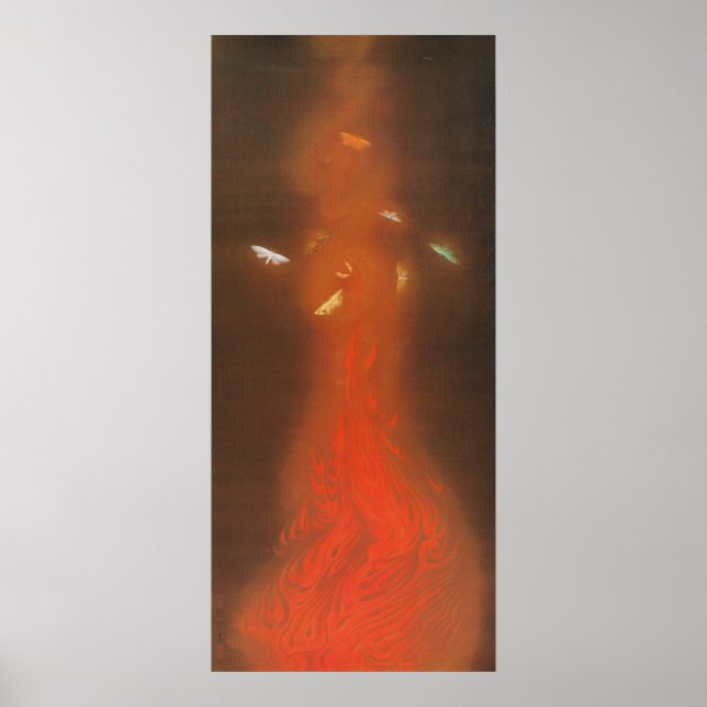 炎 舞, 速 水 御 Flames, Gyoshū Poster (Framsidan)