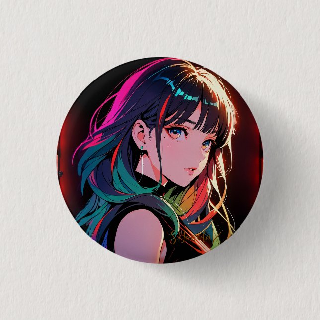 煌霞の少女【Radiant Haze Girl】セラミックタイル Knapp (Framsida)