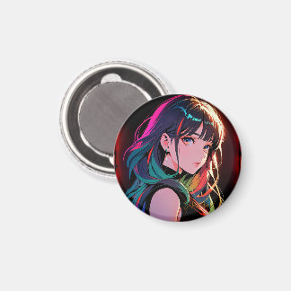 煌霞の少女【Radiant Haze Girl】セラミックタイル Magnet