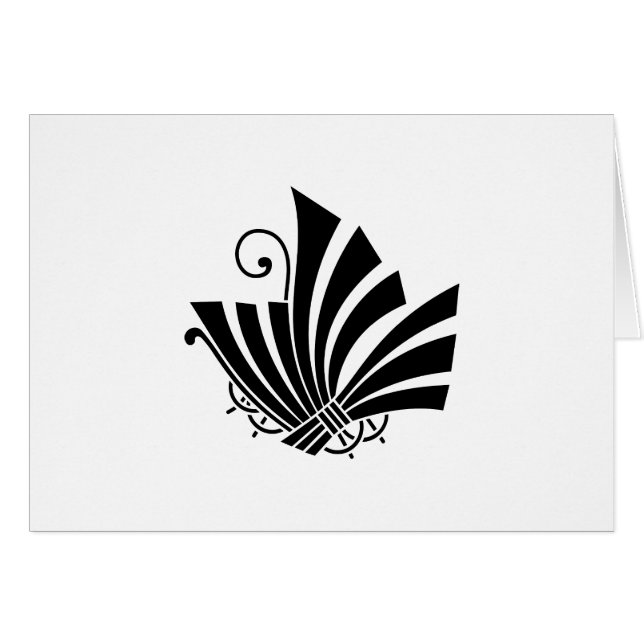 熨 斗 蝶 HÄLSNINGSKORT (Framsidan Horizontal)