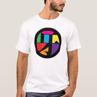 「牙」ステンドガラス漢字ロゴ / 家紋風デザイン / Stained glass logo T Shirt