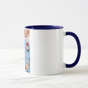 猫と金魚, 国芳katt och guldfisk, Kuniyoshi, Ukiyo-e Mugg