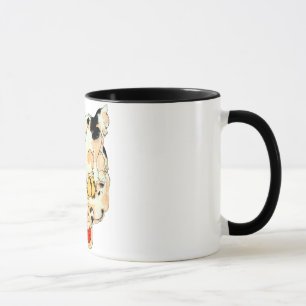 猫の顔 芳藤ansikte av katten, Yoshifuji, Ukiyoe Mugg