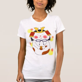 猫将軍 Shogun the cat Japanese Traditional Vintage T Shirt