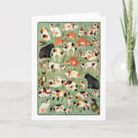 猫尽両めん合 芳藤katter av den Edo eraen, Yoshifuji,