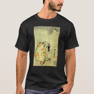 猫 と, 暁 斎 Kat och Mouse, Kyōsai, Ukiyo-e T Shirt