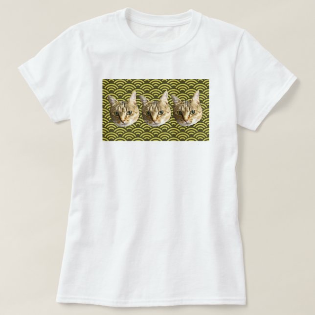 猫　ねこ　CAT T SHIRT (Design framsida)
