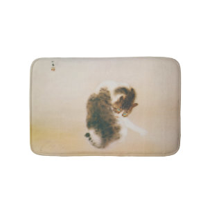 猫, 栖 鳳 Cat, Seihō, Japansk konst Badrumsmatta