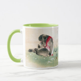 猿、小原古邨 Koson Mugg