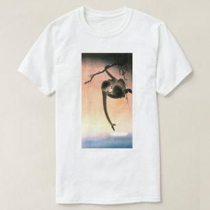 猿, 小 原 邨 Monkey som når Måne, Ohara Koson Tee Shirt