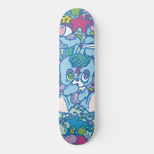 病み月のうさぎ　スケートボード【デッキ】 MINI SKATEBOARD BRÄDA 18,5 CM (Framsida)
