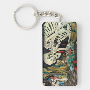 相馬の古内裏 国芳skelett som behandlas av häxan, Kuniyoshi