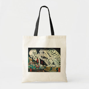 相馬の古内裏 国芳skelett som behandlas av häxan, Kuniyoshi Tygkasse