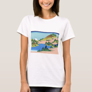 相 州 箱 湖 水, 北 bud Visa Mt.Fuji från Hakone, Hokusai T Shirt