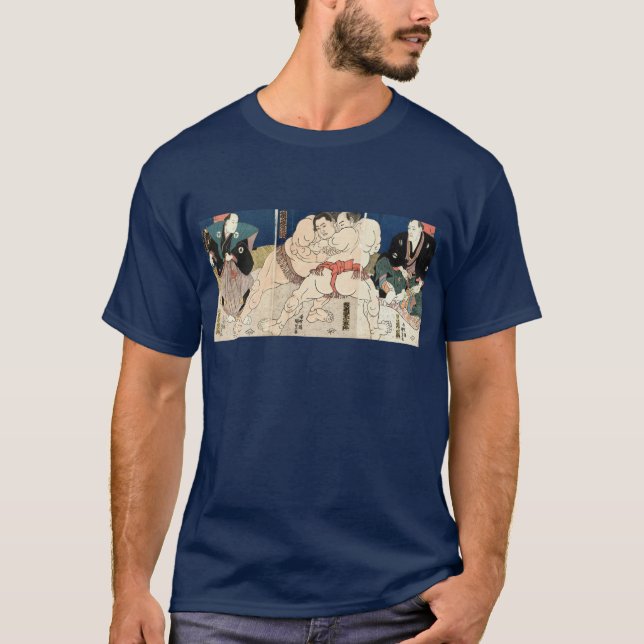 相 撲, 国 Smou wrestling, Kunisada Tee (Framsida)