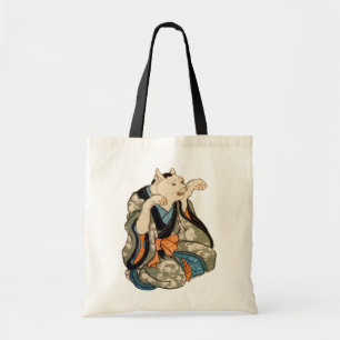 着 物 猫, 芳 藤 Kimono Cat, Yoshifuji, Ukiyoe Tygkasse