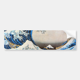 神奈川沖浪裏 北斎underbar vinkar, Hokusai Bildekal