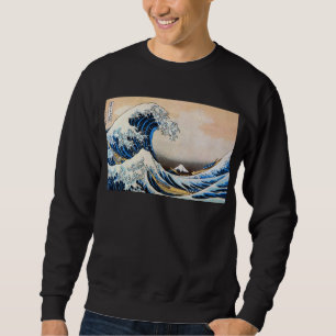 神奈川沖浪裏 北斎underbar vinkar, Hokusai Långärmad Tröja