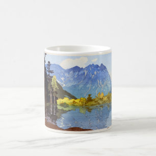 穂 高, Mount Hotaka, Hiroshi Yoshida, Woodcut Kaffemugg