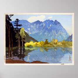 穂 高, Mount Hotaka, Hiroshi Yoshida, Woodcut Poster