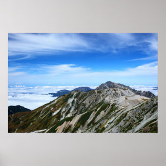 立 山 連 峰 の 山 並 POSTER