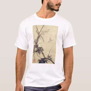 竹に鳥, 其一fågel och bambu, Kiitsu, Japan konst Tee Shirt