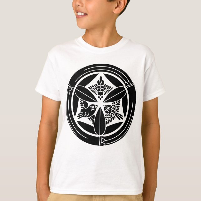 竹の丸に三羽雀 TEE (Framsida)