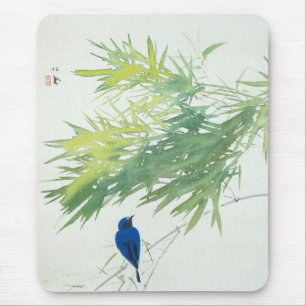竹 に 鳥, 栖 鳳 Bamboo och Blue bird, Seihō, Japansk ko Musmatta