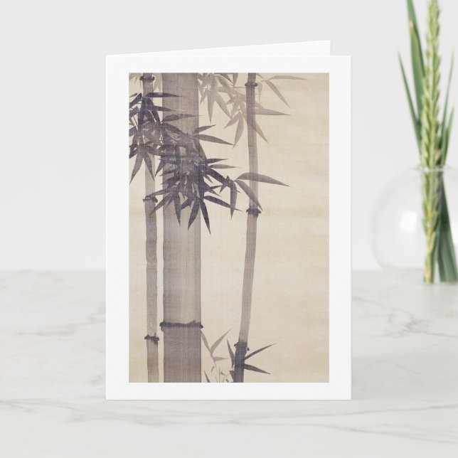 竹 其一bambu, Kiitsu, Japan konst Kort (Framsida)