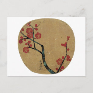 紅 梅, 光 琳 Plum Blommars, Kōrin Vykort