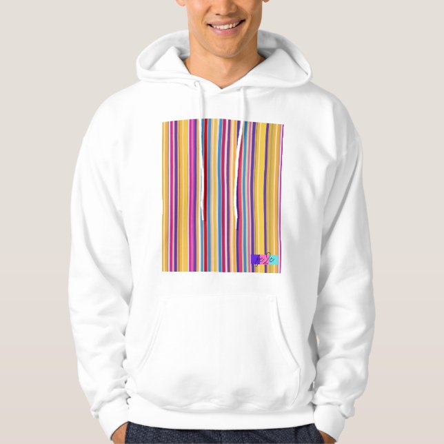 縦縞パーカー HOODIE (Framsida)