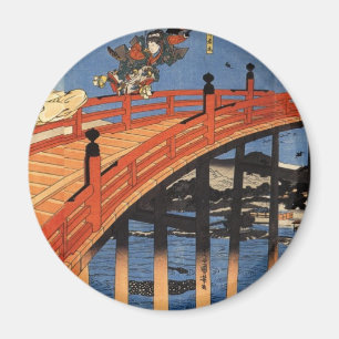 義 経 と, 慶, 国 芳, Yoshitsune & Benkei, Kuniyoshi, Uki Magnet