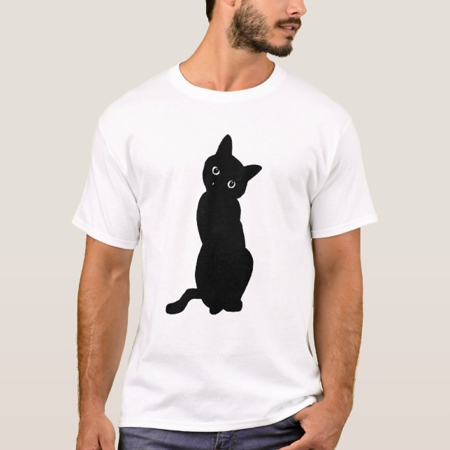 考える猫 T SHIRT (Framsida)