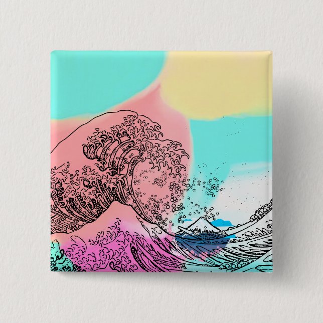 色＿波＿The Great Wave…color トートバッグ Knapp (Framsida)