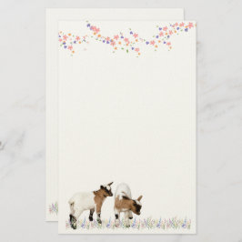 花とかわいい子ヤギ♡ BREVPAPPER