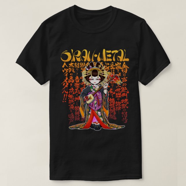 花魁メタル OIRAN-METAL T SHIRT (Design framsida)