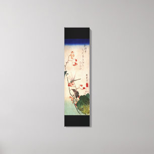 花 に ト ボ, 広 重 Dragonfly och Flower, Hiroshige, Ukiy Canvastryck