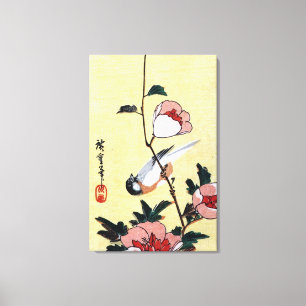花 に, 広 och blommor, 鳥, Ukiyo-e Canvastryck