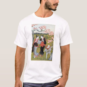 花 見(一), 清 sundare visning(1), Kiyonaga, Ukiyo-e Tee Shirt