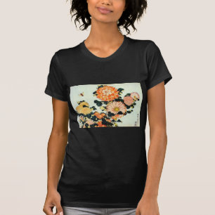 菊 蜂, 北 斎 Chrysanthemum och Bee, Hokusai Tee Shirt