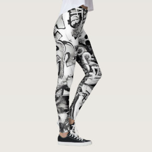 落書き通りGRAFITTI (Rakugaki) Leggings