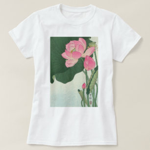 蓮 花, 小 原 古 Lotus-blomman, Ohara Koson, Ukiyo-e Tröja