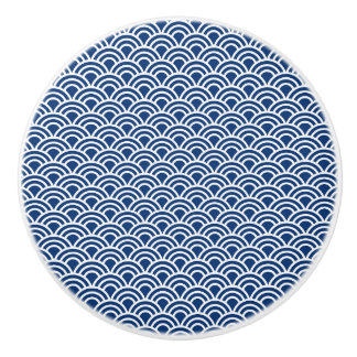 藍色の波小紋 KNOPP