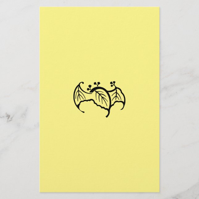 蝙蝠桐 便箋 BREVPAPPER (Framsida)