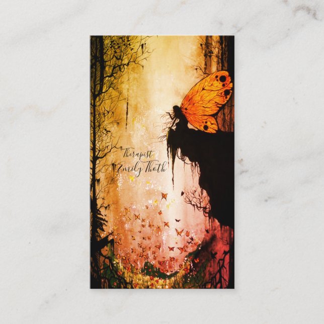 蝶々の妖精 VISITKORT (Framsida)