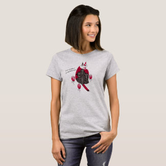 赤くて黒いネコ T SHIRT