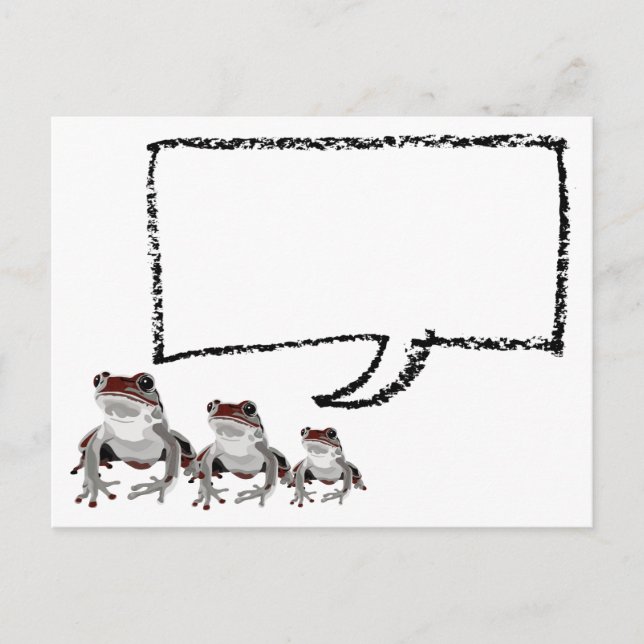 赤 カ エ ル ポ ス ト bud vykort (Framsida)