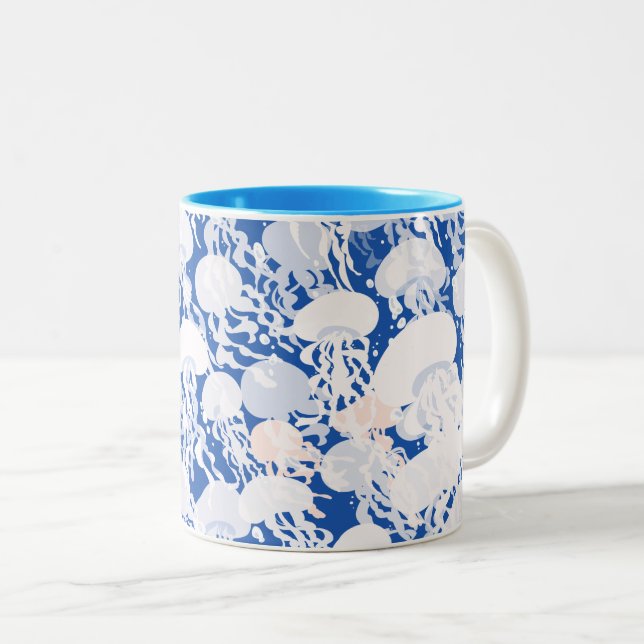 足 元 に ご 注 意! Två-Tonad MUGG (Framsida höger)