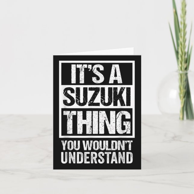 鈴 木 苗 en Suzuki Sak skulle du förstå Fam Kort (Framsida)